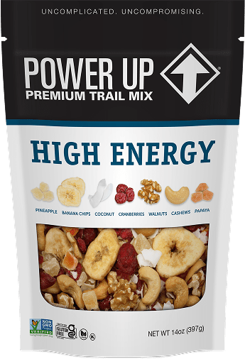 Power Up Premium Trail Mix High Energy packaging